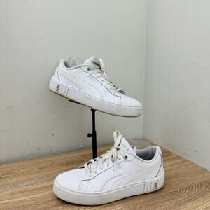Puma Smash White Platform Sneakers Women’s Size 8.5